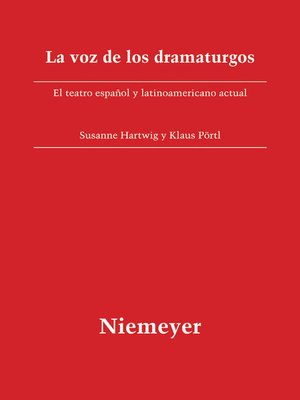 cover image of La voz de los dramaturgos